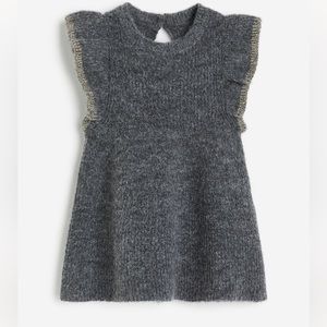 2T flounce trimmed knit dress